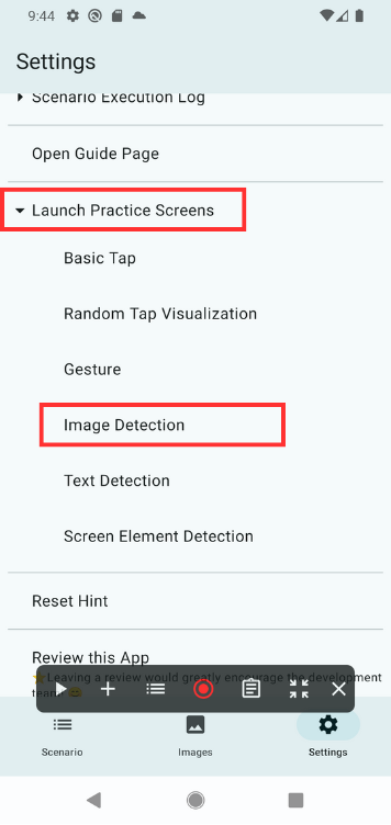 Image in a image block